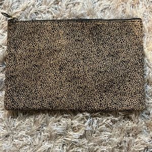 NWT Madewell Leather and Ponyhair Clutch